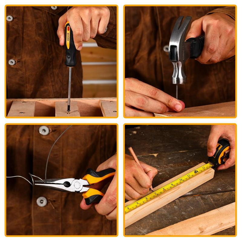 8V Cordless Drill Set-126-Piece Home Tool Kit With Storage Case, DIY Power Tools For Fence Work, Home Décor, Furniture Assembly & Everyday Repairs