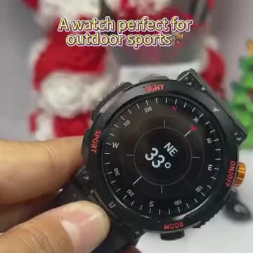 1.46 Inch HD Screen Smartwatch, Multi-functional Outdoor Sports Fitness Tracker, Wireless Receiving & Calling Multi-sport Mode Pedometer, Waterproof Watch with LED Light for Android/iOS Men & Women, Health S